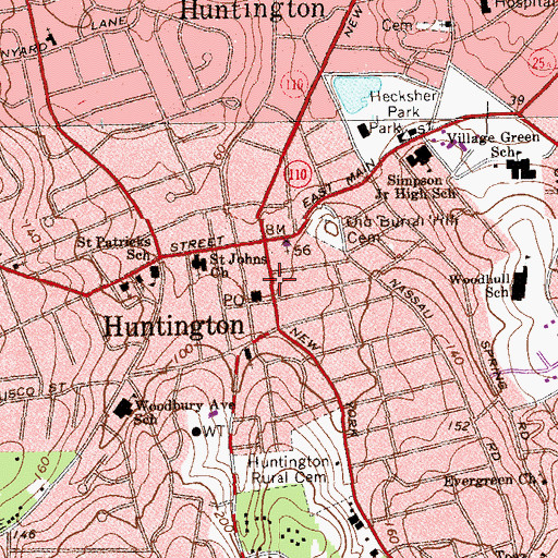 Topographic Map of Inter-Media Art Center (historical), NY