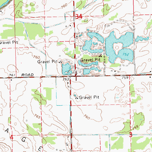 Topographic Map of West Park, MI