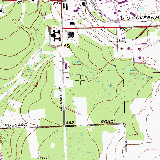 Topographic Map of Aroostook Band of Micmac Trust Land, ME