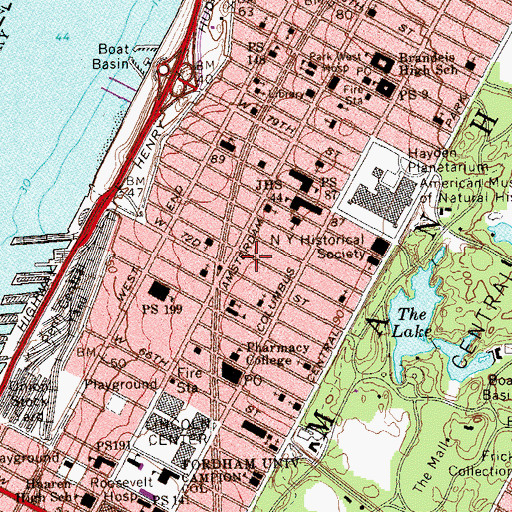 Topographic Map of Acting Training Center, NY