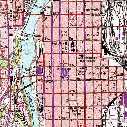 Topographic Map of Springer Opera House, GA