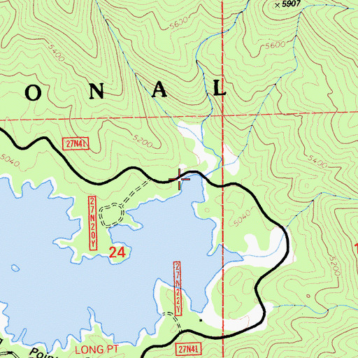 Topographic Map of Antelope Creek, CA