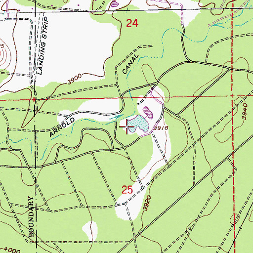 Topographic Map of Bend Golf and Country Club, OR