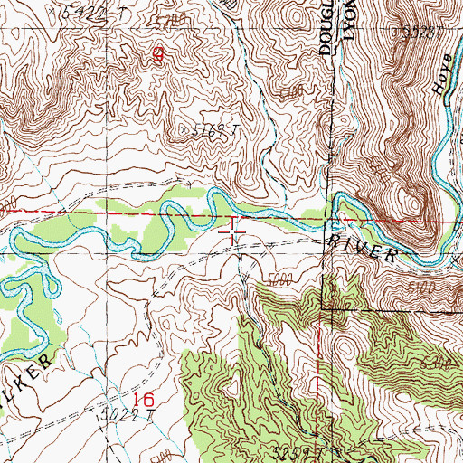 Topographic Map of Antelope Valley, CA