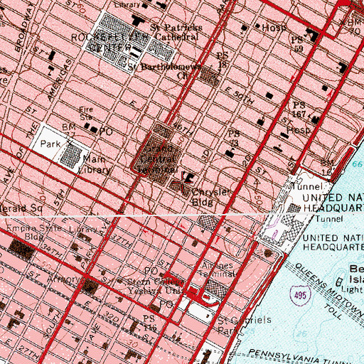 Topographic Map of Berkeley-Claremont School, NY