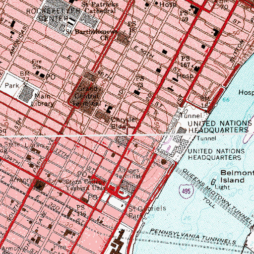 Topographic Map of Cambridge School, NY