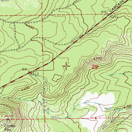 Topographic Map of Rock Viewpoint, OR