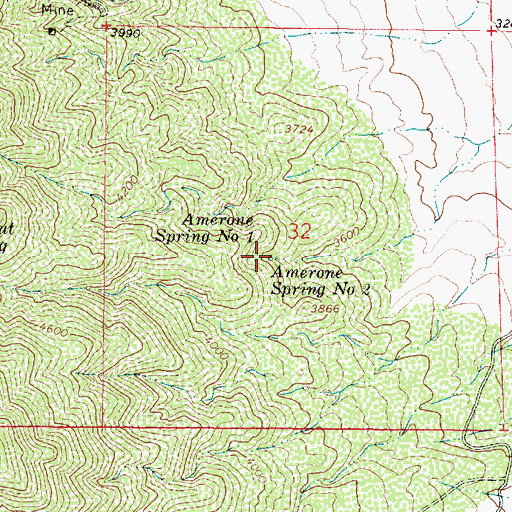 Topographic Map of Amerone Spring Number Two, AZ