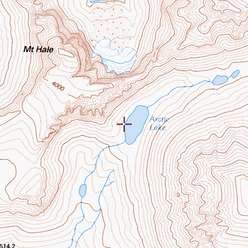 Topographic Map of Arctic Lake, CA