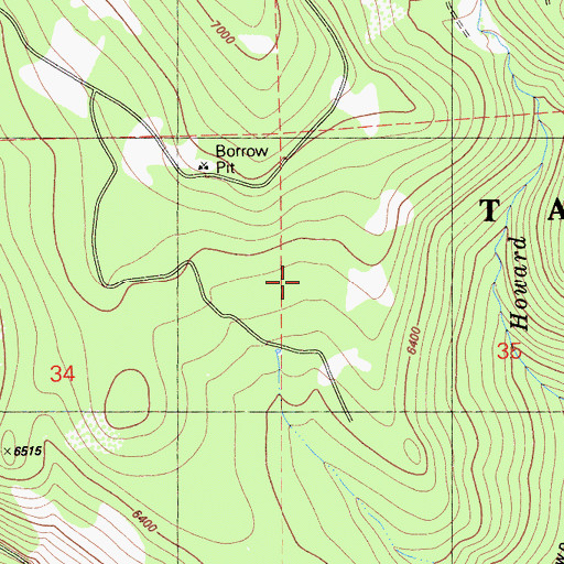 Topographic Map of Arctic Mine, CA