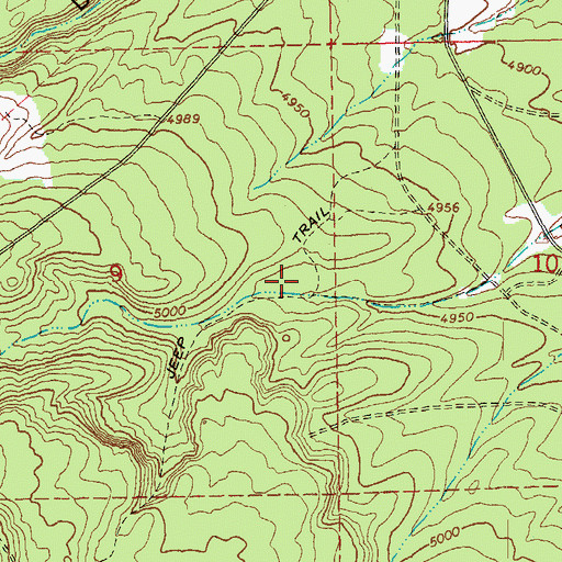 Topographic Map of Camp II Trailhead, OR
