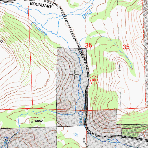 Topographic Map of Artray Creek, CA