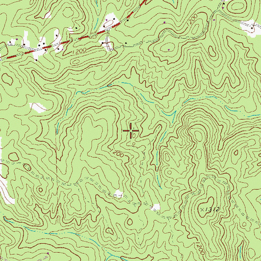 Topographic Map of Paulding Quarry, GA