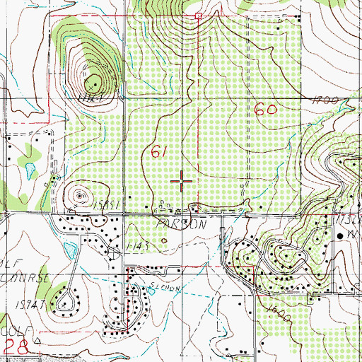 Topographic Map of Hillcrest Orchard, OR