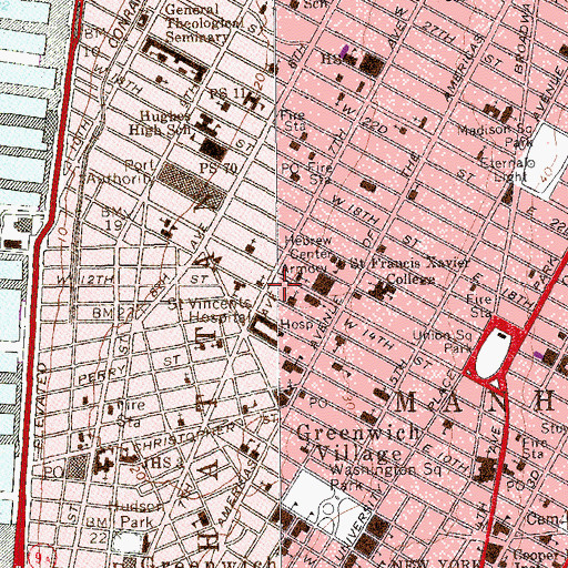 Topographic Map of Eastern School For Real Estate, NY