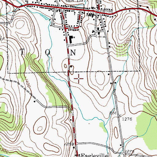 Topographic Map of Wood Technology Building, NY