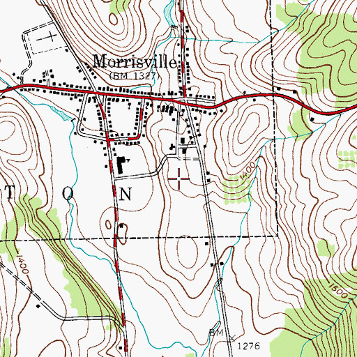 Topographic Map of Spader Horticulture Complex, NY