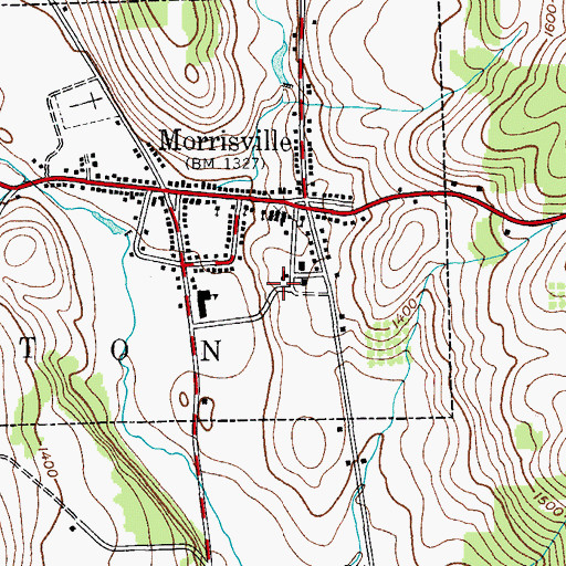 Topographic Map of Shannon Hall, NY