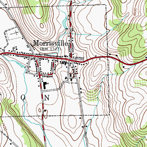 Topographic Map of Galbreath Hall, NY