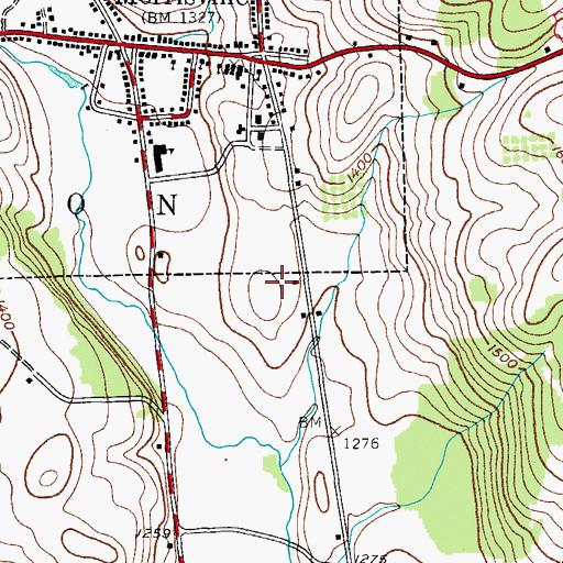 Topographic Map of Automotive Technology Building, NY