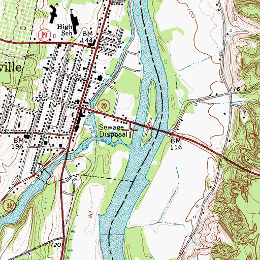 Topographic Map of Fort Hardy (historical), NY