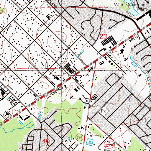 Topographic Map of Faith Christian Academy, FL
