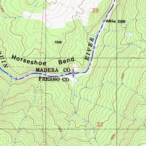 Topographic Map of Backbone Creek, CA