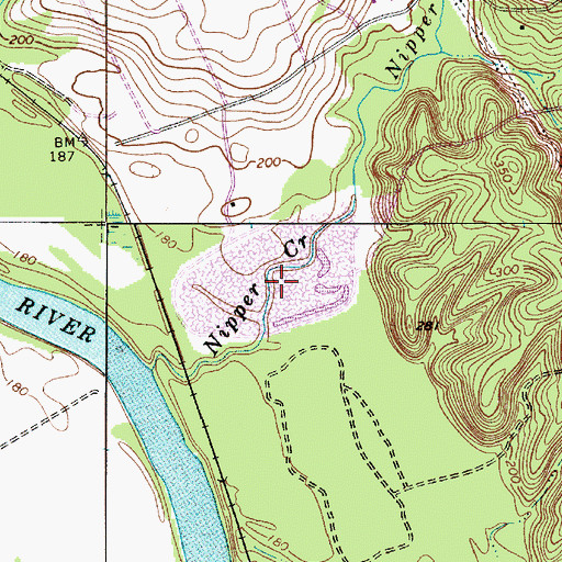 Topographic Map of Dreyfus Quarry, SC