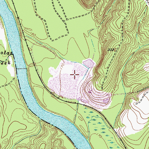 Topographic Map of North Columbia Quarry, SC