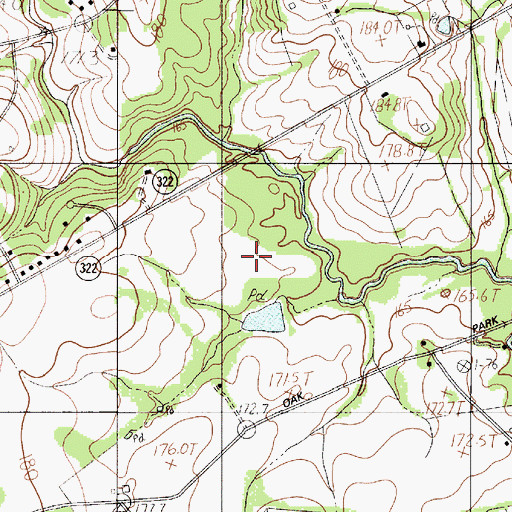 Topographic Map of Triple Creek Farm, SC