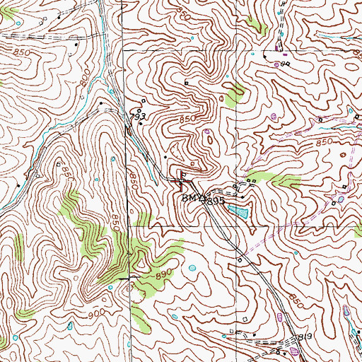 Topographic Map of Mount Vernon School (historical), KY