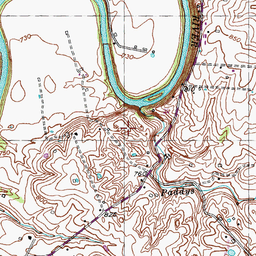 Topographic Map of Prospect Hill Farm (historical), KY