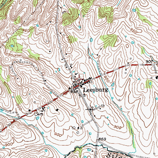 Topographic Map of Republican Church (historical), KY