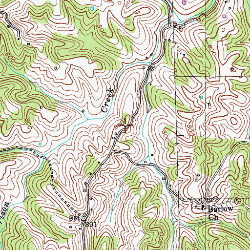 Topographic Map of Avena School (historical), KY