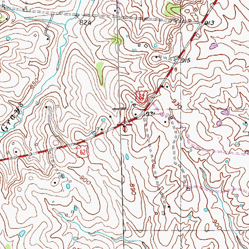Topographic Map of Broadwell School (historical), KY