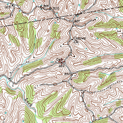 Topographic Map of Conroy School (historical), KY