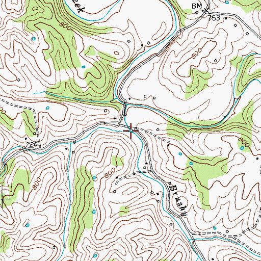 Topographic Map of James Run, KY
