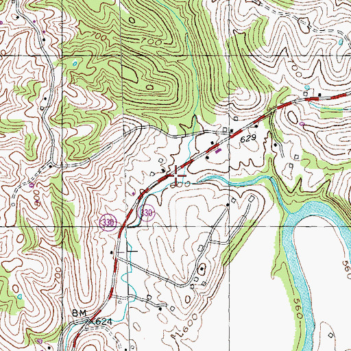 Topographic Map of County Almshouse Farm (historical), KY