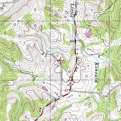 Topographic Map of Doole School (historical), KY