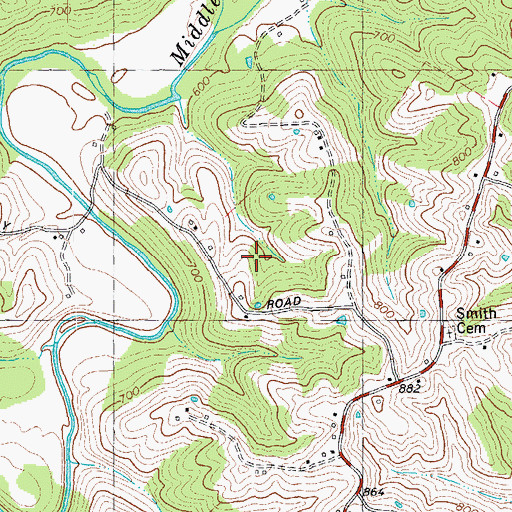 Topographic Map of Gardnersville School (historical), KY