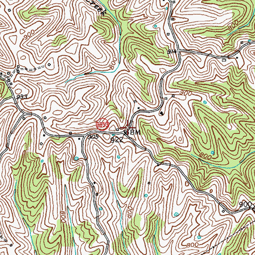 Topographic Map of Hightower School (historical), KY