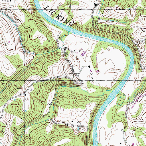 Topographic Map of Hillsdale School (historical), KY