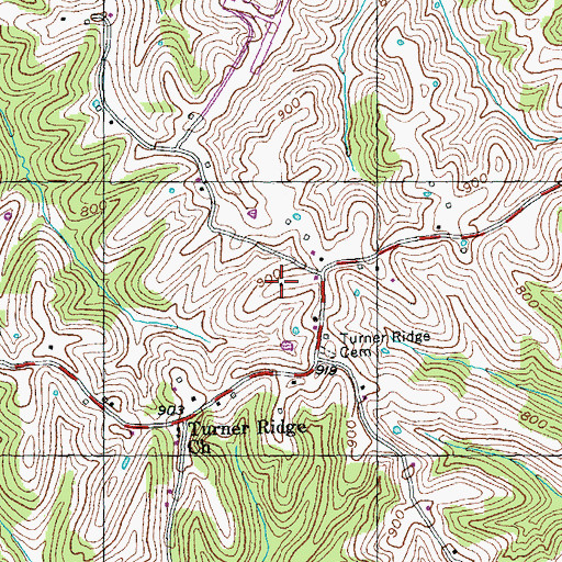 Topographic Map of Modock School (historical), KY