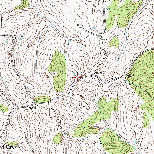 Topographic Map of Mount Pleasant School (historical), KY