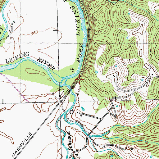 Topographic Map of Uma Railroad Station (historical), KY
