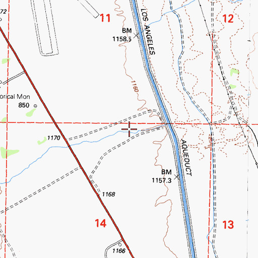 Topographic Map of Bairs Creek, CA