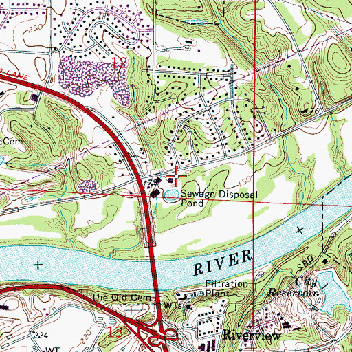 Topographic Map of Barton's Nursery, AL