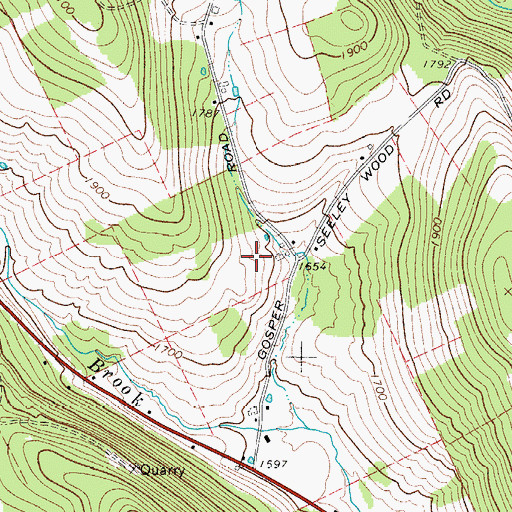 Topographic Map of Constable Quarry, NY