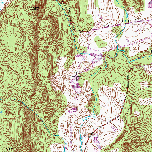 Topographic Map of Wingdale Quarry, NY