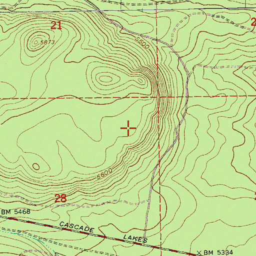 Topographic Map of Nordeen Shelter, OR